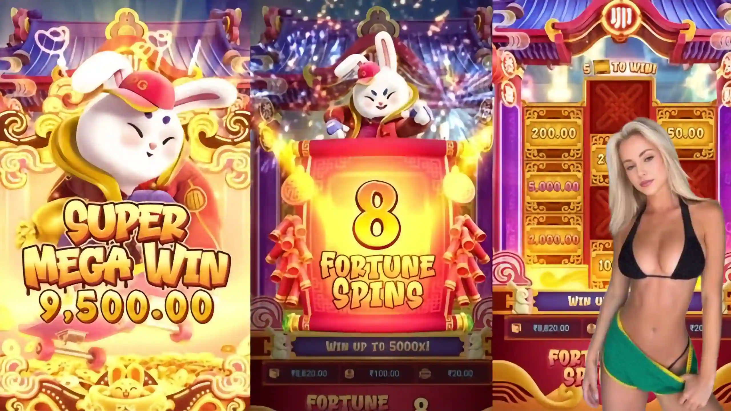 Wild Expansivo Fortune Rabbit 6855 - Coelho Dourado que Expande